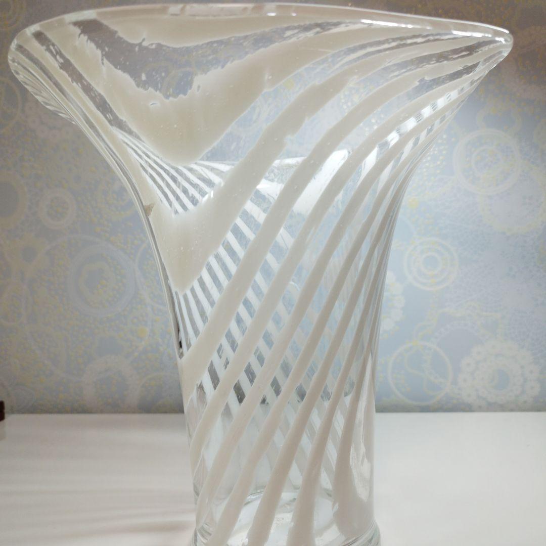 ヴィンテージPeill & Putzler　ガラス花瓶　1970年代　インテリア