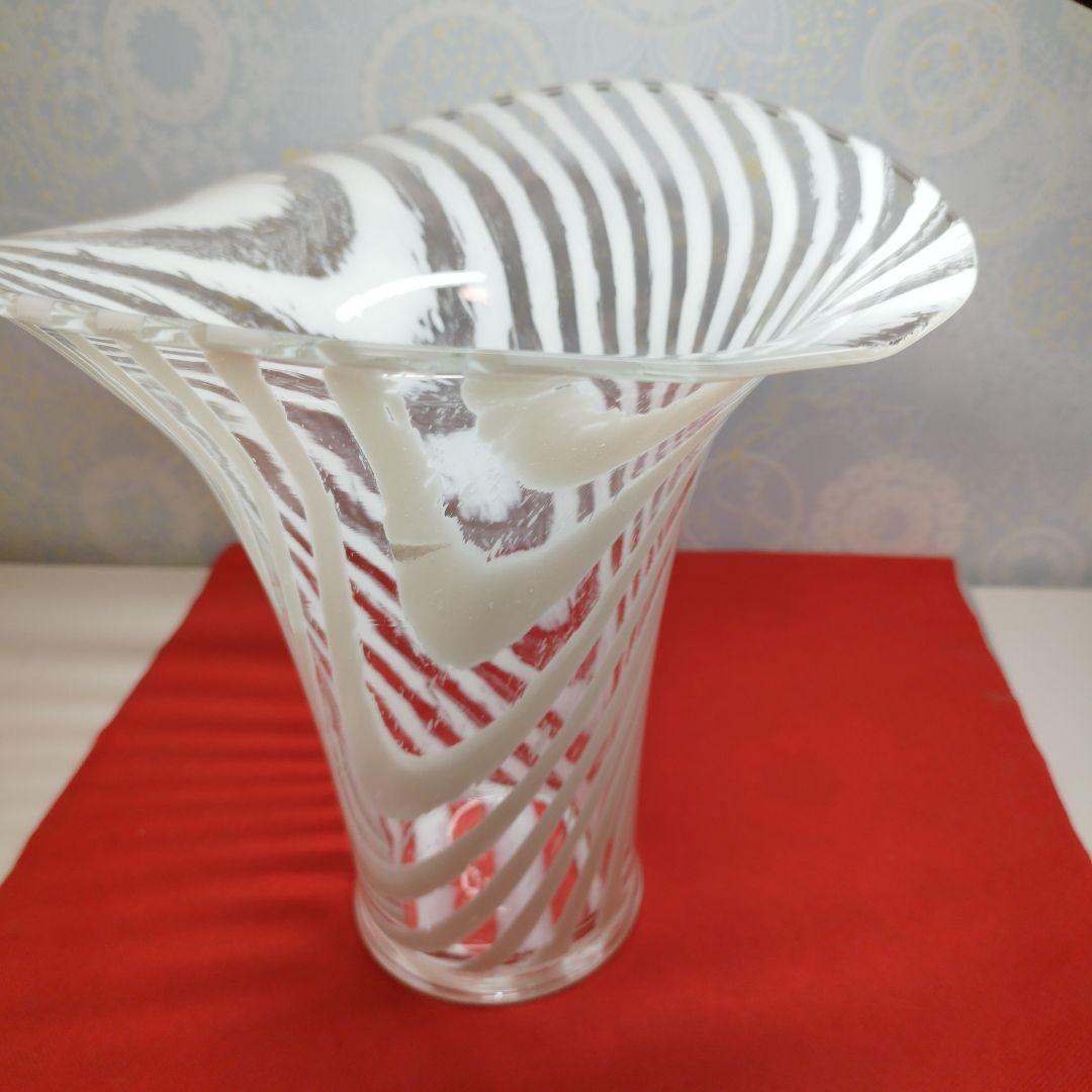 ヴィンテージPeill & Putzler　ガラス花瓶　1970年代　インテリア