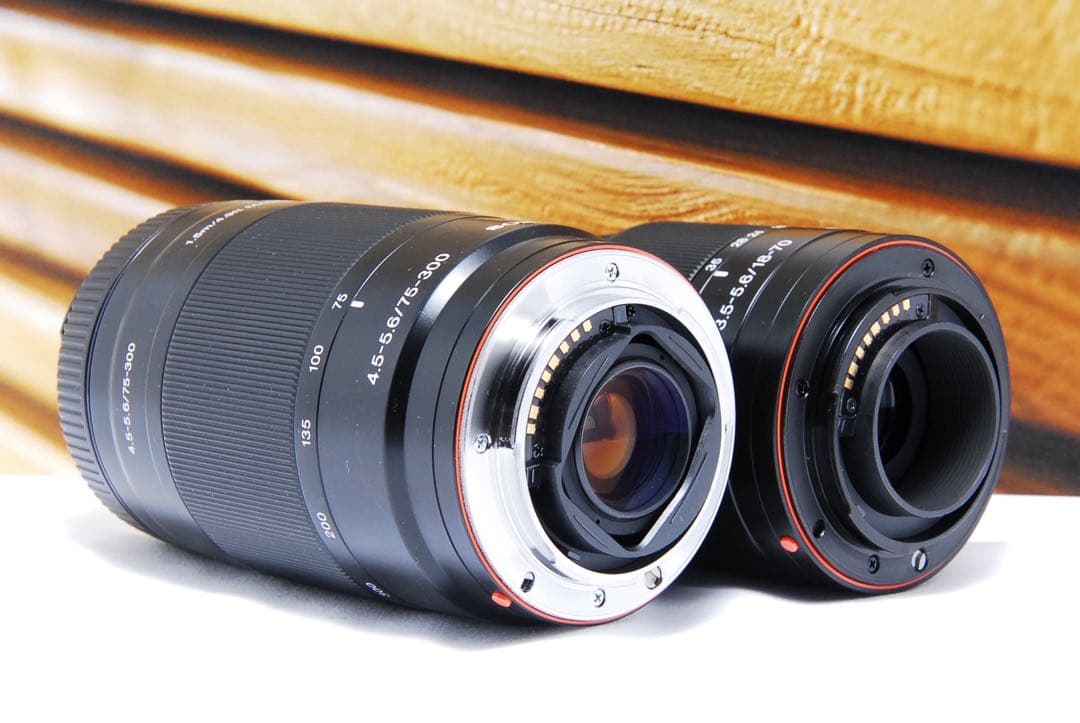 ダブルレンズ SONY α200 一眼レフ 手ぶれ補正 ソニー 望遠 初心者