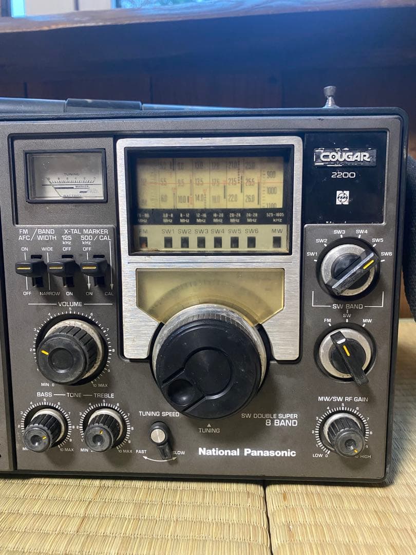 National Panasonic Cougar 2000 ラジオ　ジャンク