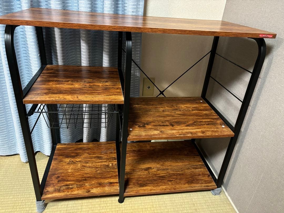 キッチンラック 木製・金属製 中型