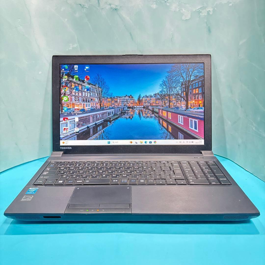 年末セール！動作◎美品★オフィス付★東芝★新品爆速SSD＆8GB★ノートPC★
