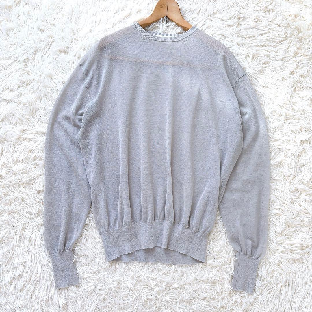 【美品】ヘリル　HERILL ラミーハイゲージニット　サイズ2 グレー