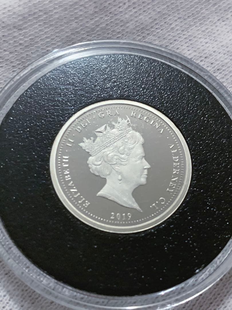 オルダニー島 ヴィクトリア 生誕200年記念 プルーフ銀貨