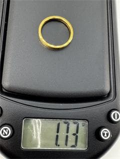 日本製》K18 シンプルバンドリング CLOSE MY RING1.73 9号
