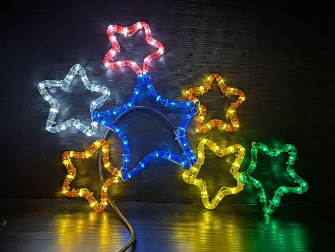 つ*ん様 クリスマス イルミネーション ツリー スター 天使 ネコ モチーフ ま