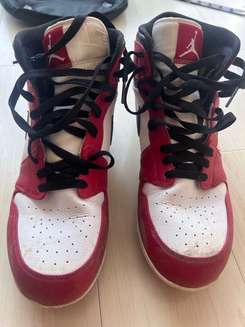 Nike,Jordan 1,赤白黒 スパイクシューズ ハイカット,CM 28.5