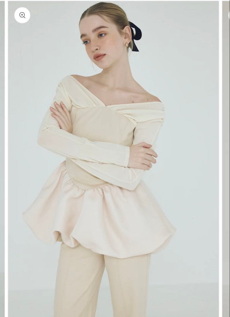 poláura ポローラビスチェドッキングバルーントップス