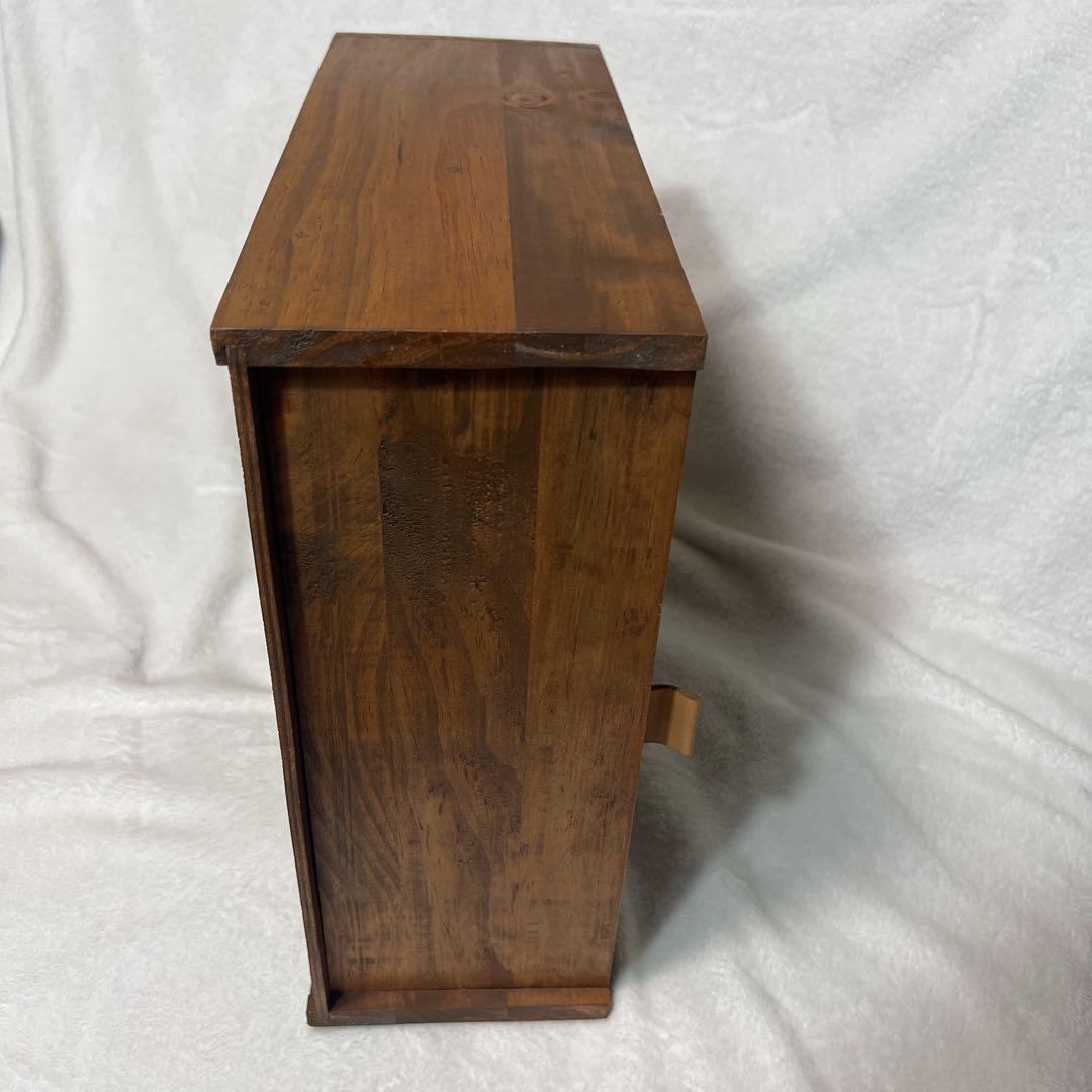 たーたんアンティーク ウッド ディスプレイラック 木製キャビネットガラス扉