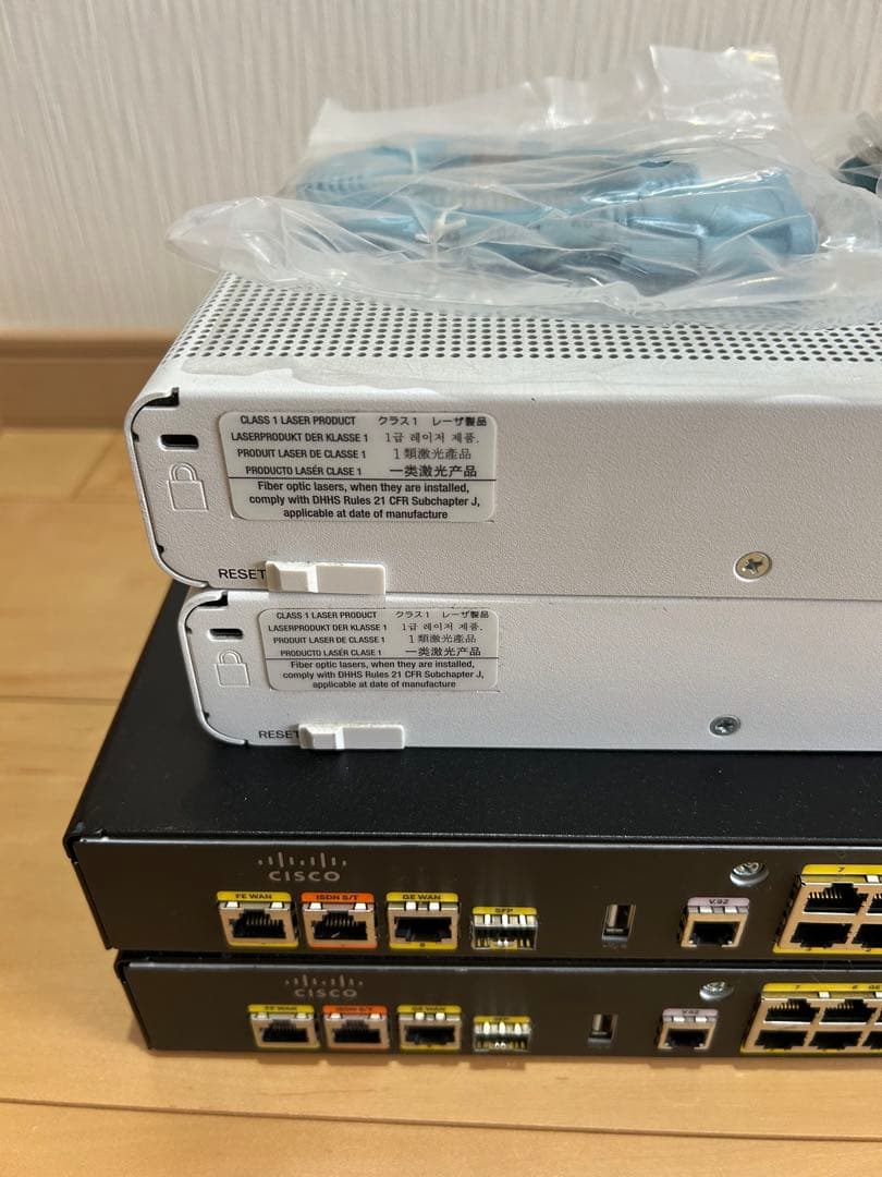 【CCNA、CCNP】静音セット 4台セットCisco 891FJ、2960