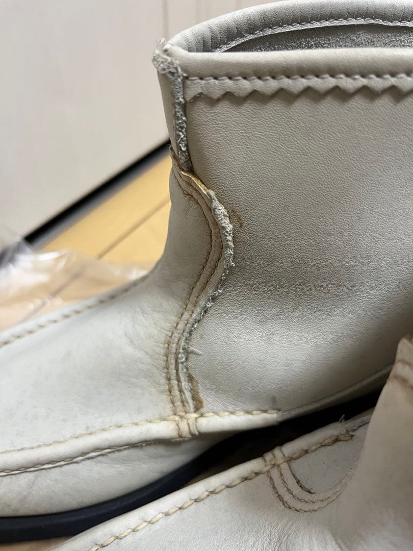 ラッセルモカシン　ノックアバウト　ブーツUS8ホワイトレザー極美品アメリカ古着