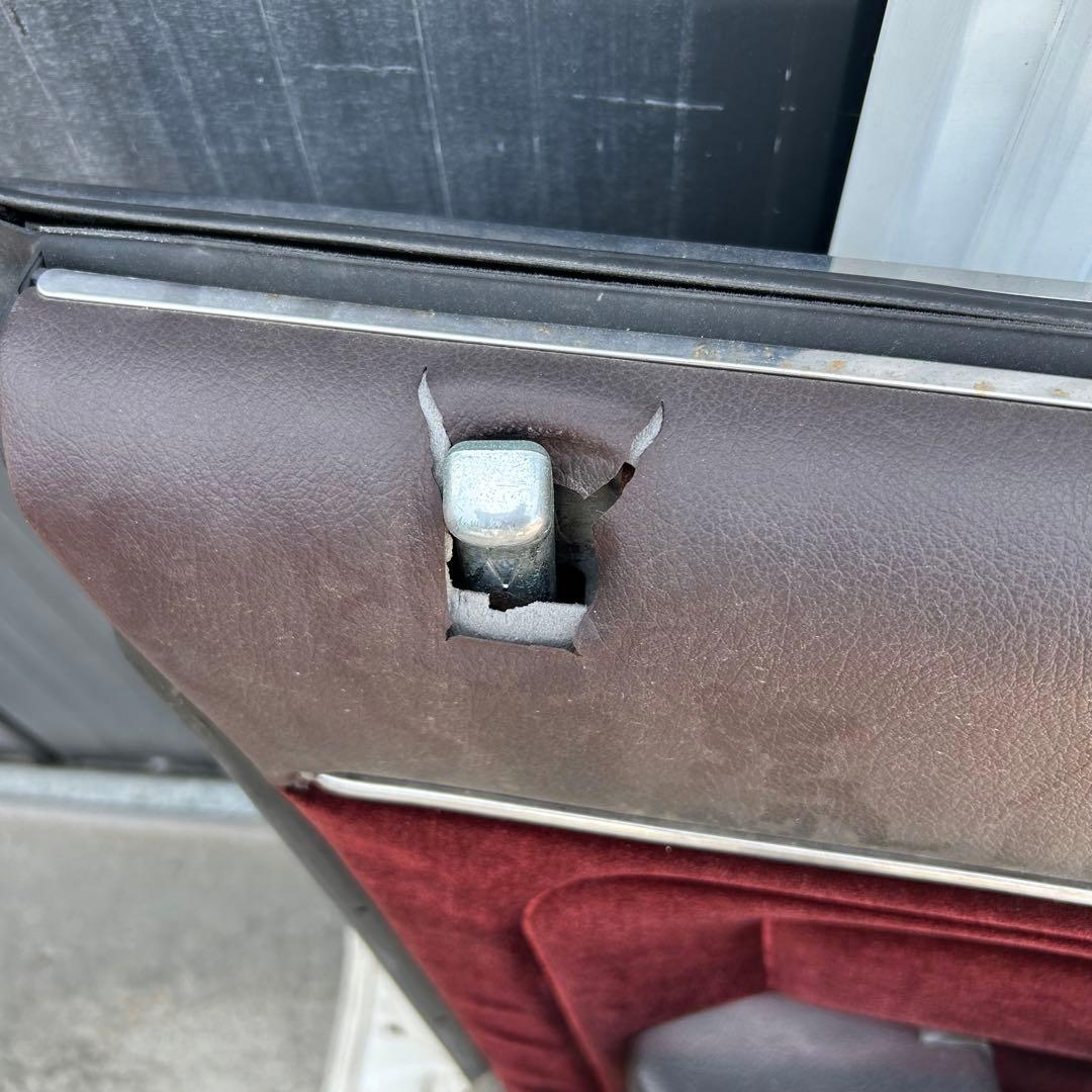 マークII GX71 左フロントドア ホワイト ワインレッド