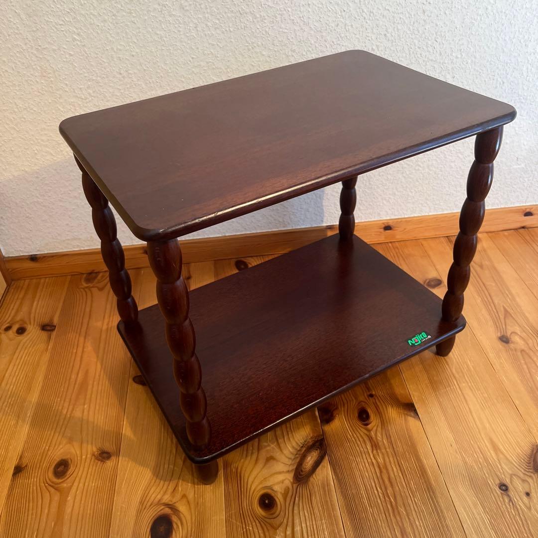 Najiko ナジコ　昭和レトロ　ビンテージ　サイドテーブル　飾り棚　2段ラック