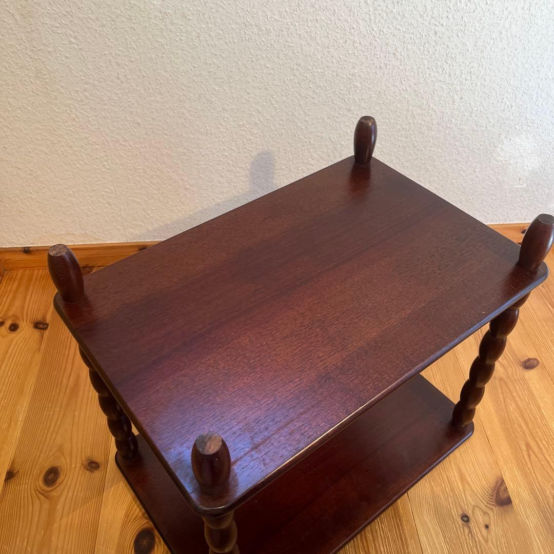 Najiko ナジコ　昭和レトロ　ビンテージ　サイドテーブル　飾り棚　2段ラック