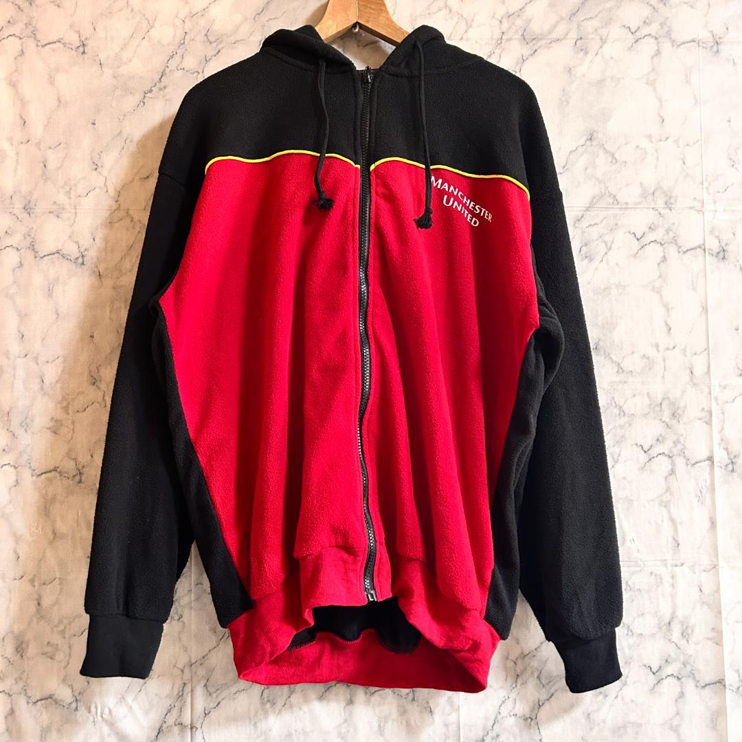 マンチェスター ユナイテッド オフィシャル 上下 セットアップ フリース XL