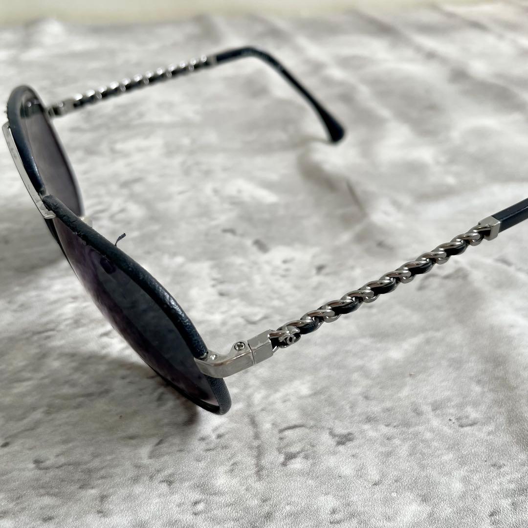 CHANEL ディアドロップ サングラス チェーン ココマーク 4219-Q