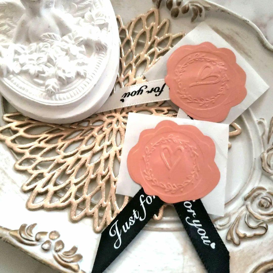 No.188　リボン付きサンキューシール　リボンシール　ギフトシール　ラッピング