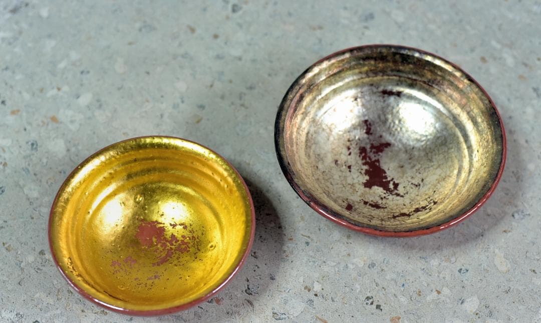 値下げ、嶋台茶碗1組　在銘あり【極上品】　お茶道具/共箱