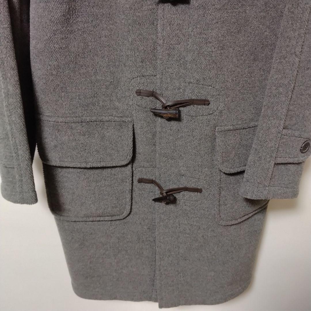 モンゴメリー × ビームス ダッフルコート ウール100% ヘリンボーン グレー