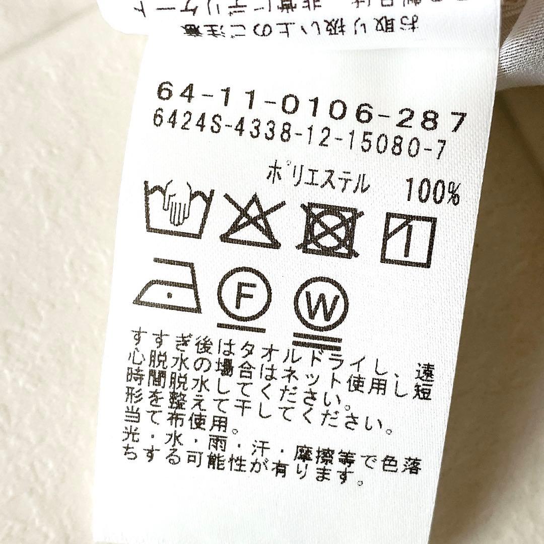 極美品☆デミルクスビームス 洗える シアー ボウタイブラウス ゆったり 36