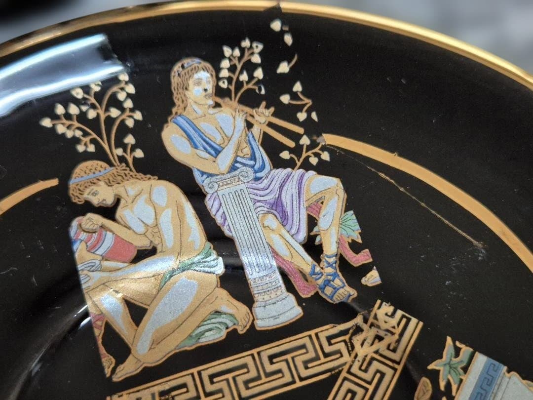 24K使用、ギリシャのハンドメイドティーポットとカップセット