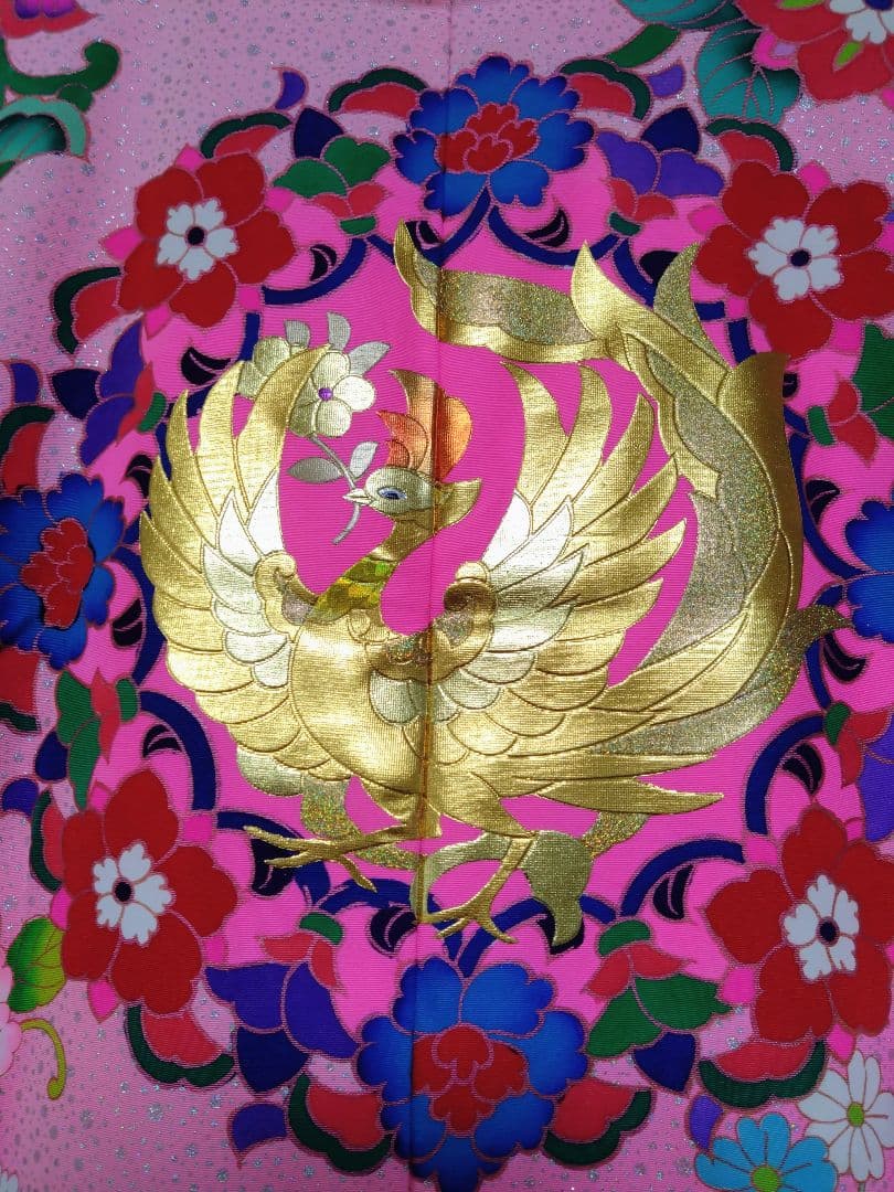 しろさま専用 最高級友禅色打掛 (ピンク) 作家秋山章