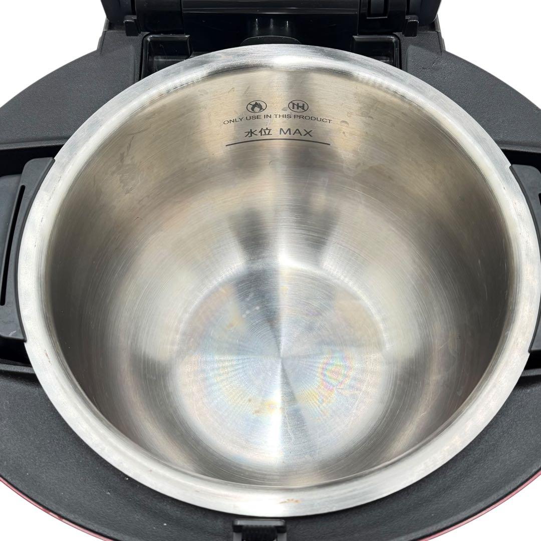 SHARP ヘルシオ 水なし自動調理鍋 KN-HT16E-R 1.6L 美品