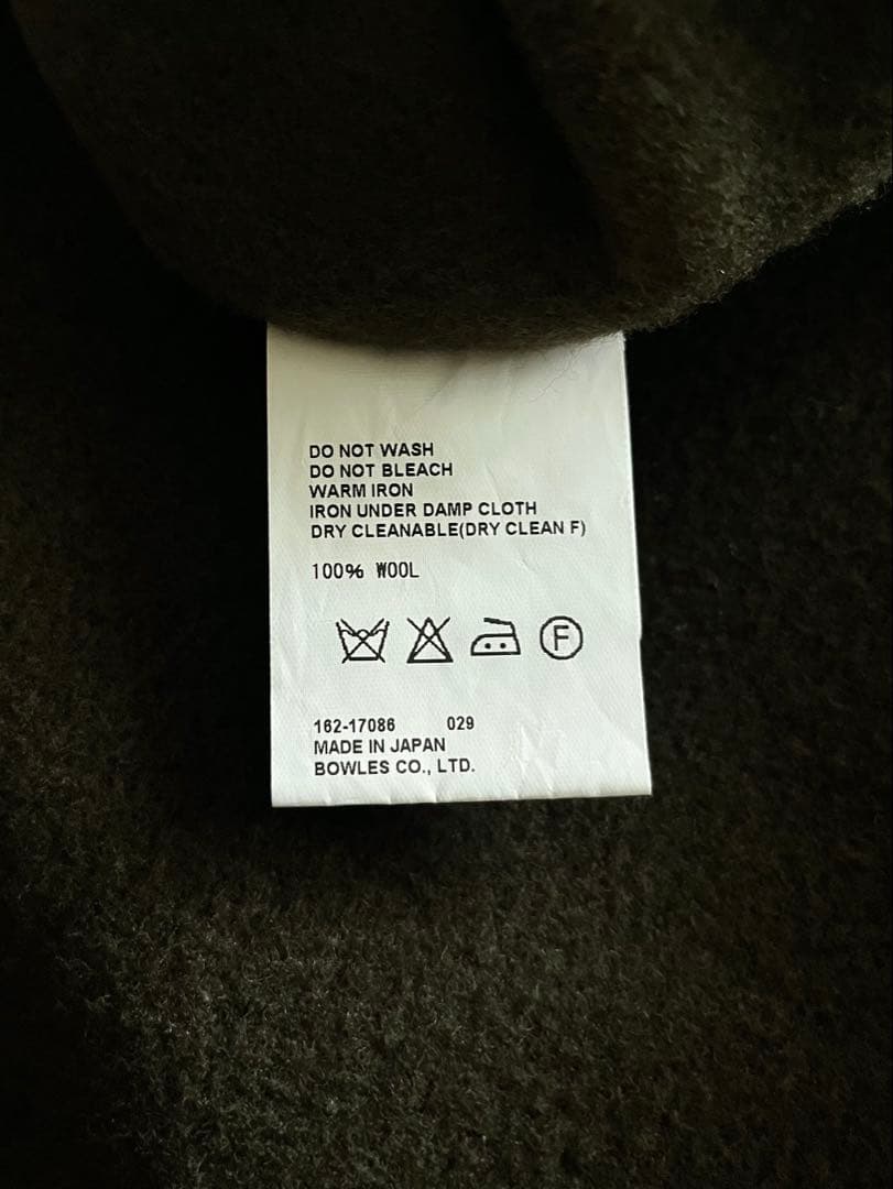 HYKEハイク メルトンウール ポンチョ/ケープコート マント