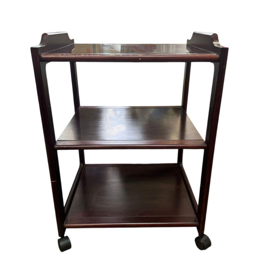 【希少】カリモク キッチンワゴン 配膳ワゴン ワゴン レトロ アンティーク