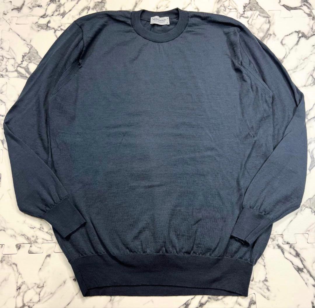 24G (M) John Smedley メリノウール100% グレー
