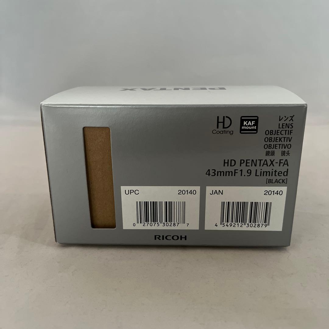 HD PENTAX-FA 43mmF1.9 Limited　新品、未使用品