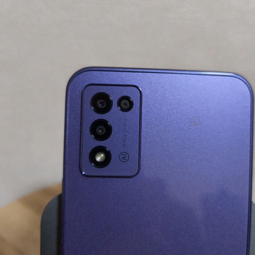 Libero 5G III Y!mobile　パープル　保護ガラス付き