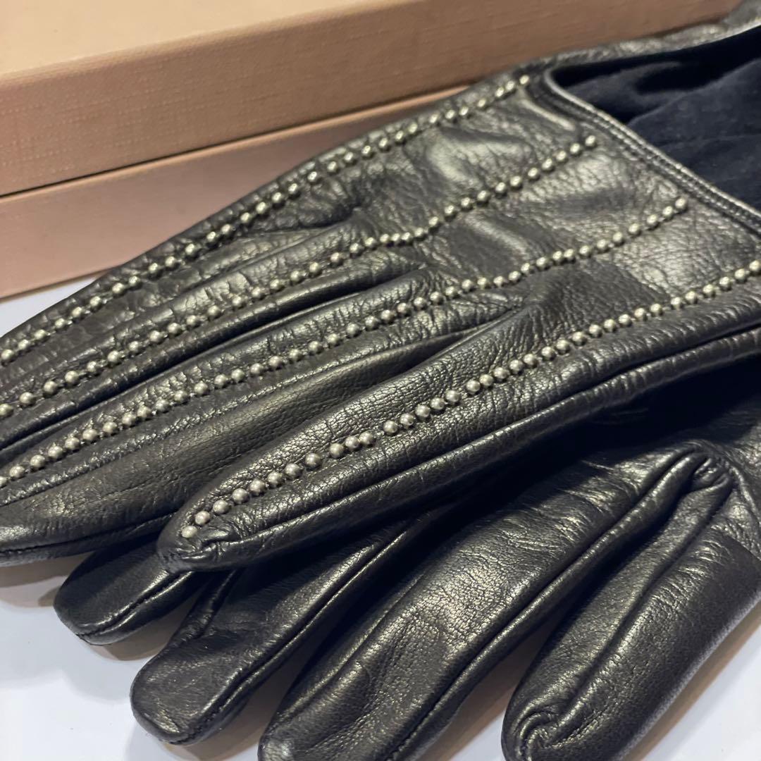 MIUMIU ミュウミュウ ラムレザーグローブ 新品未使用