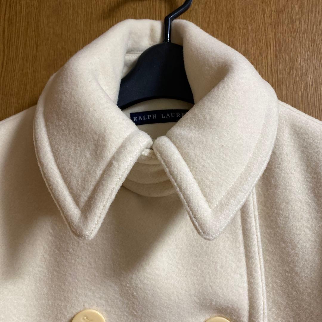 最終価格　ラルフローレン　ホワイト　ピーコート