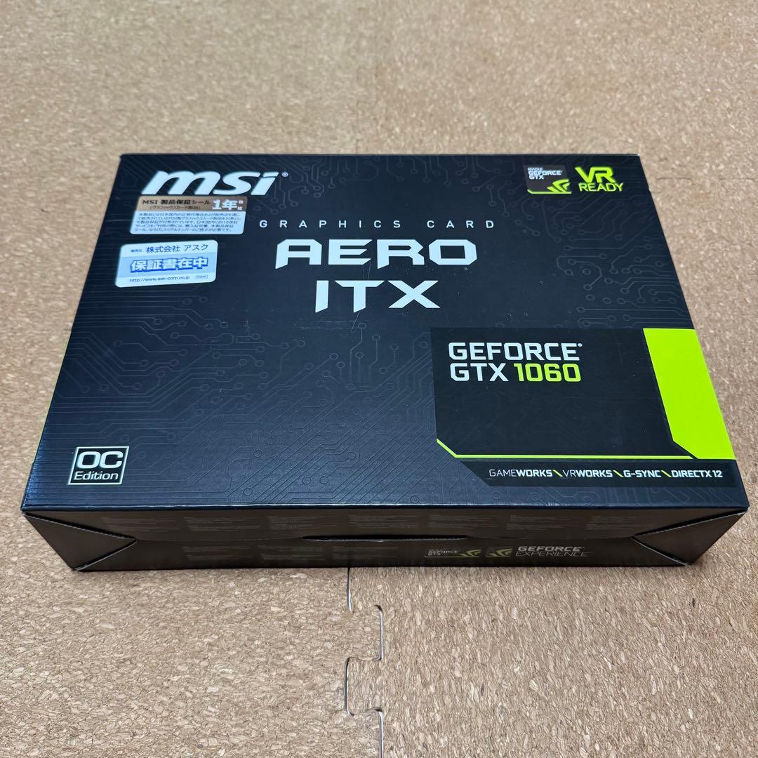 グラフィックボード・グラボ・ビデオカード MSI GEFORCE GTX 1060 AERO ITX 6G OC