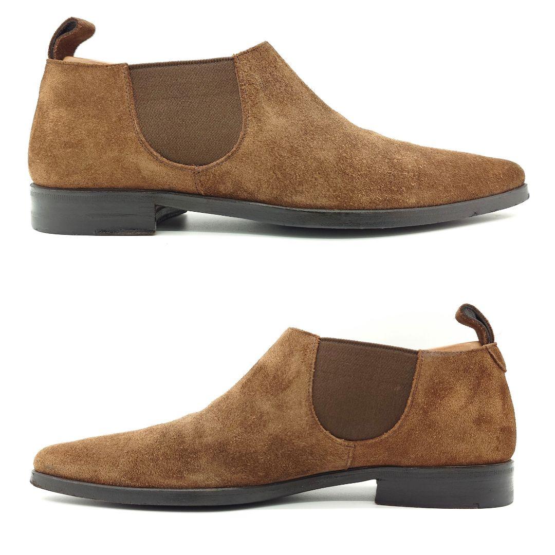 【正規】GUCCI グッチ スエード サイドゴア ショートブーツ 41E