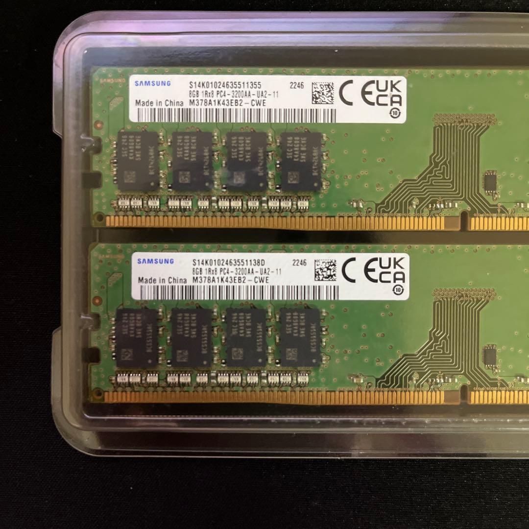 メモリー 16GB (8GBx2) (DDR4-3200) SAMSUNG