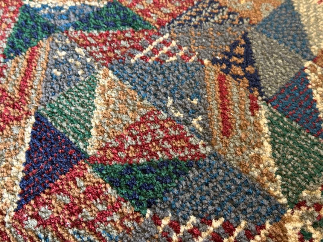 ヴィンテージ エジプト 幾何学模様 ラグ