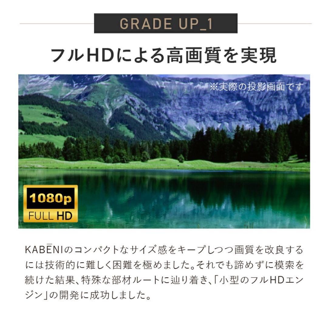 ★水飴ねるる★プロジェクター カベーニPRO2 フルHD プロジェクター