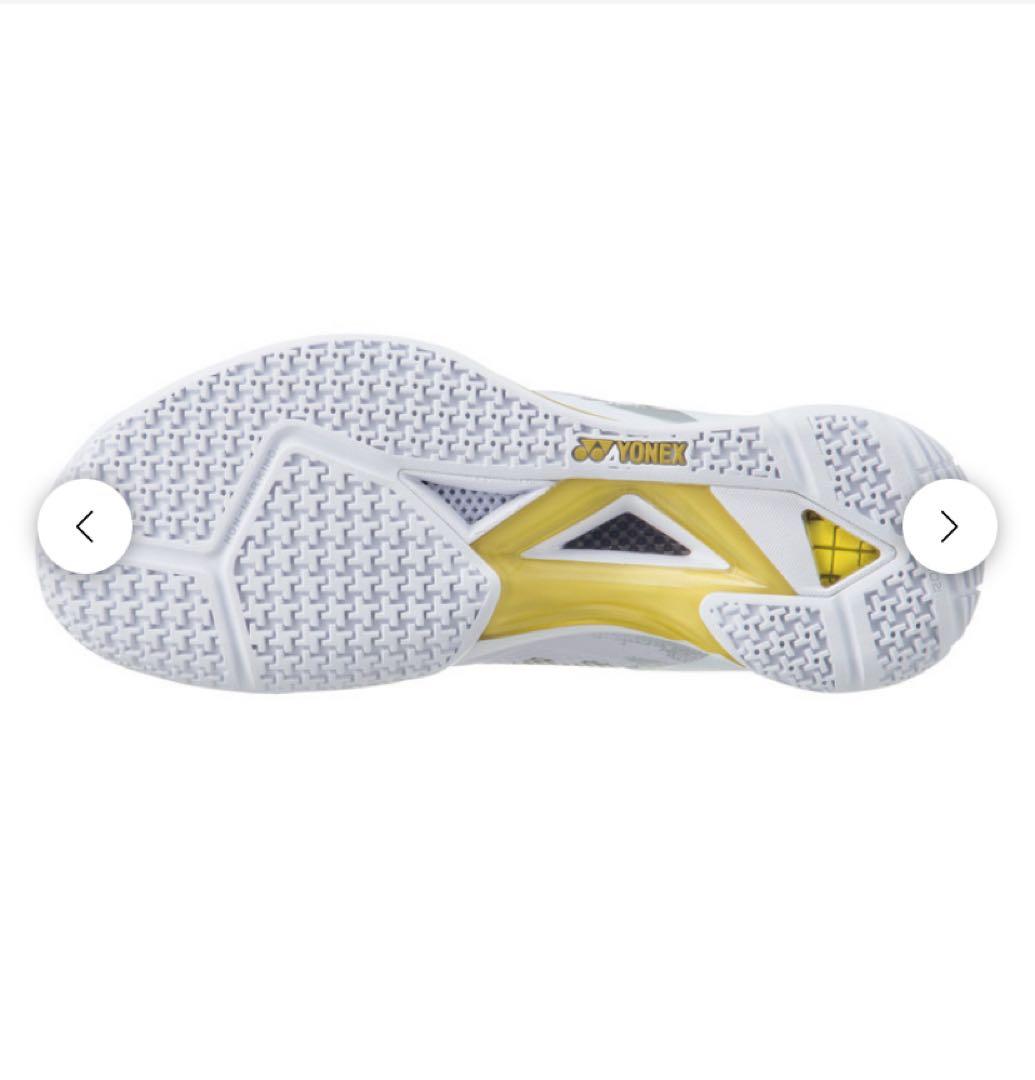 YONEX バドミントンシューズ ホワイト/イエロー
