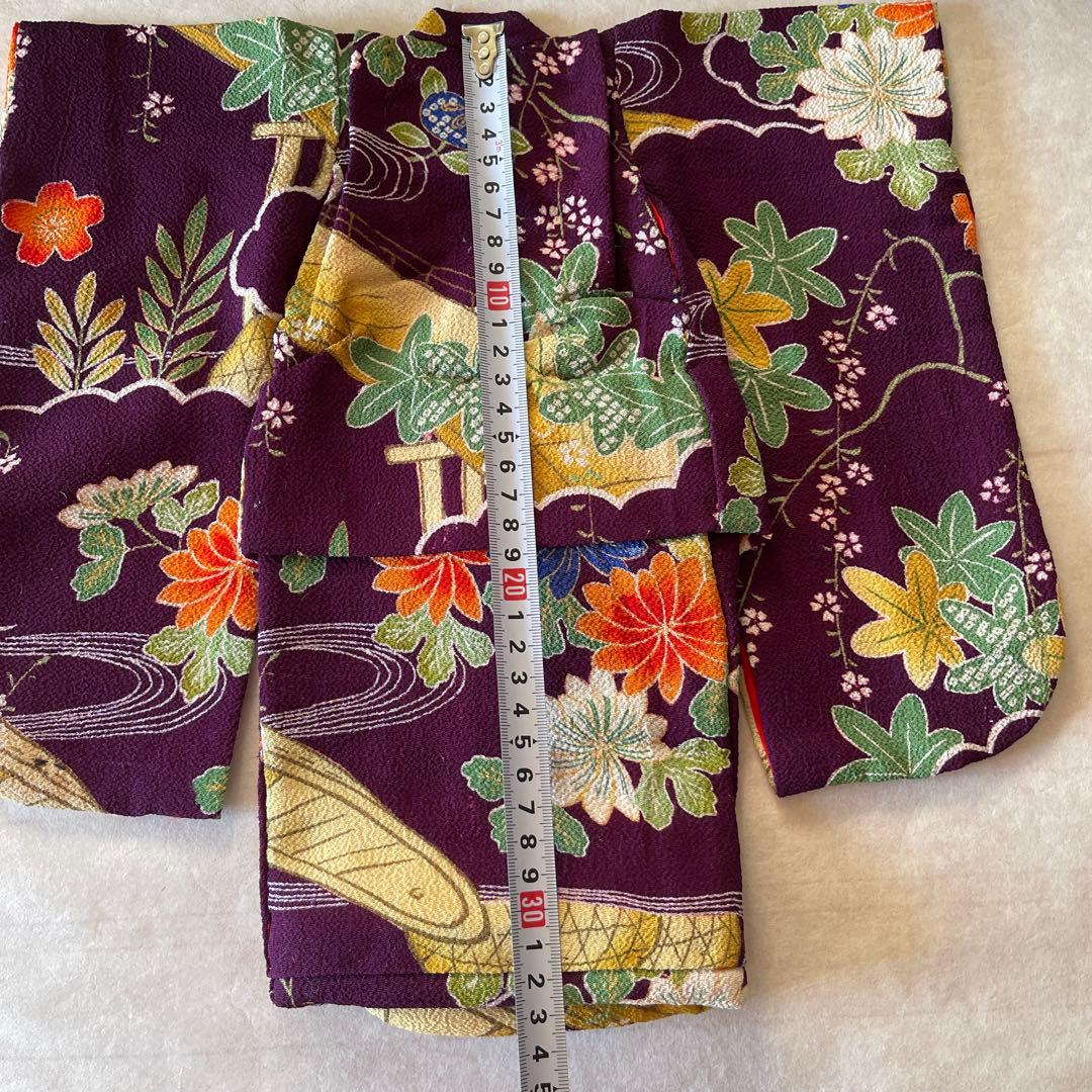 古布　一越縮緬　人形の着物　10号　120706