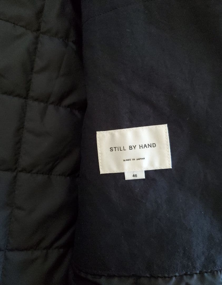 Still by hand フードコート 黒 46 24AW 美品