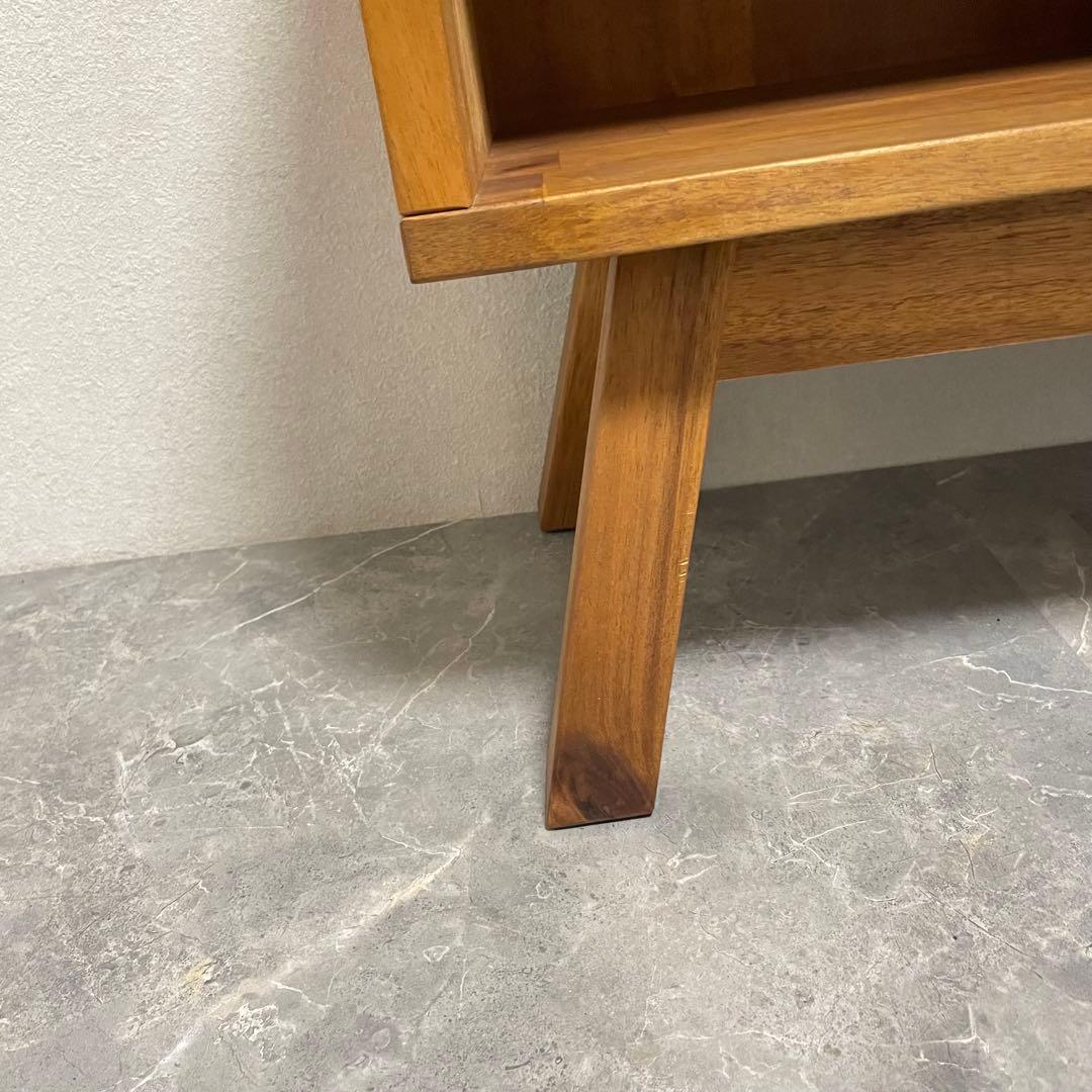 【希少】天然木 マホガニー シェルフ テレビボード　テレビ台　北欧風