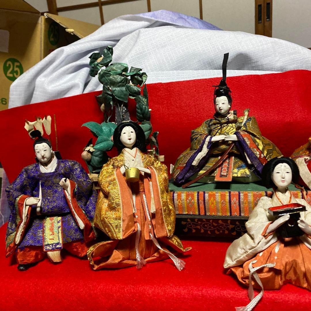 雛祭り　古い雛人形　１５体　お道具も　小さな　芥子雛　明治　大正戦前