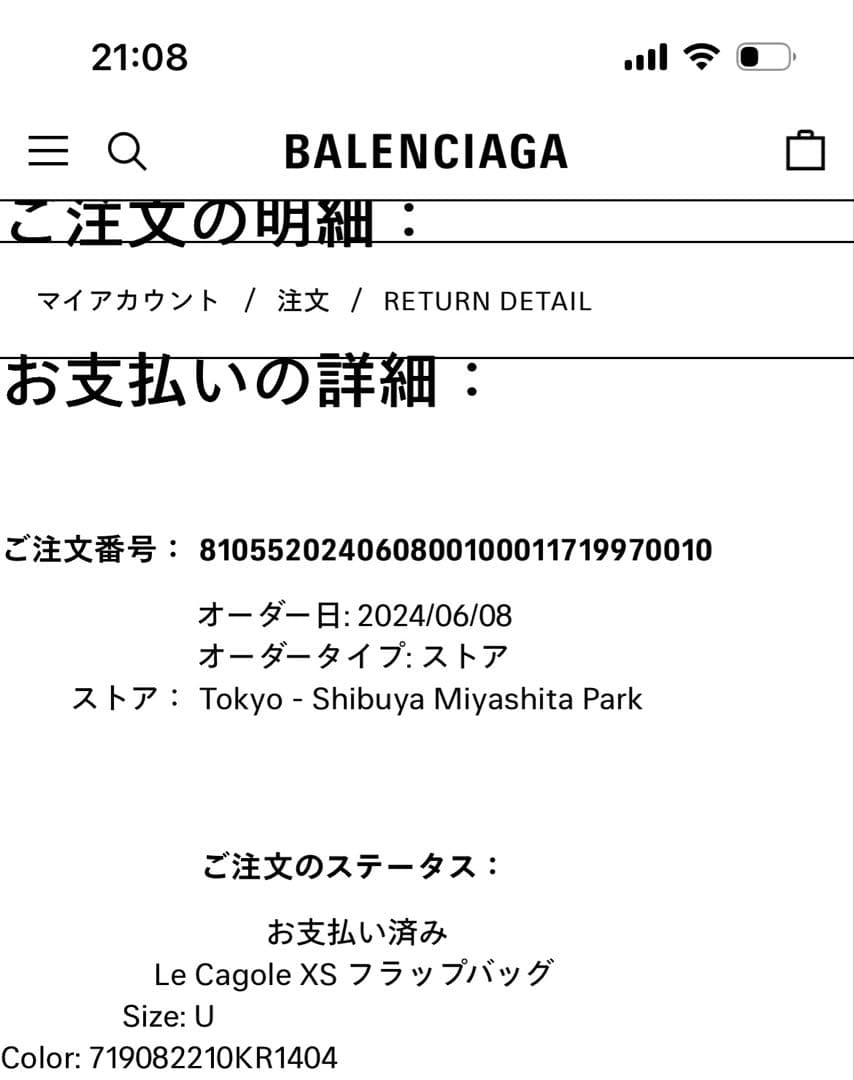 Balenciaga メンズ　LE CAGOLE フラップバッグ XS