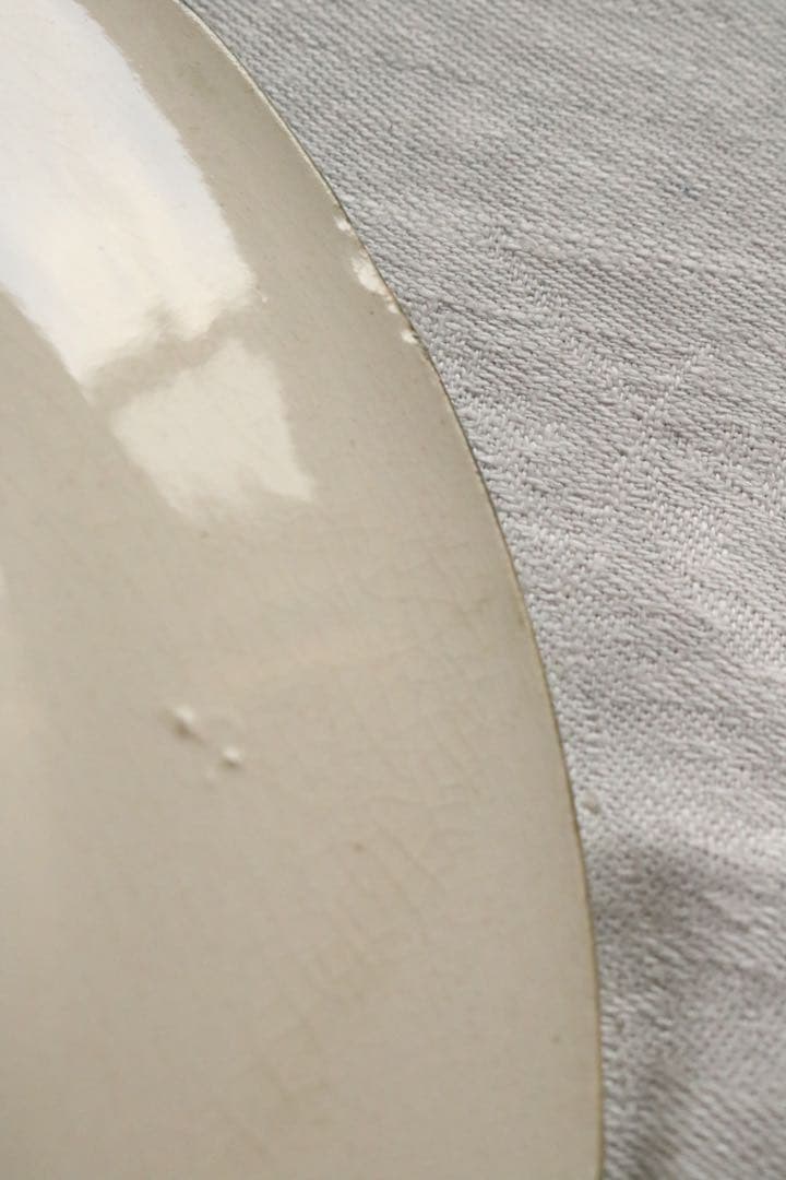 Longchamps 多彩刷り　b 薔薇リボン　プレート　フランス　アンティーク