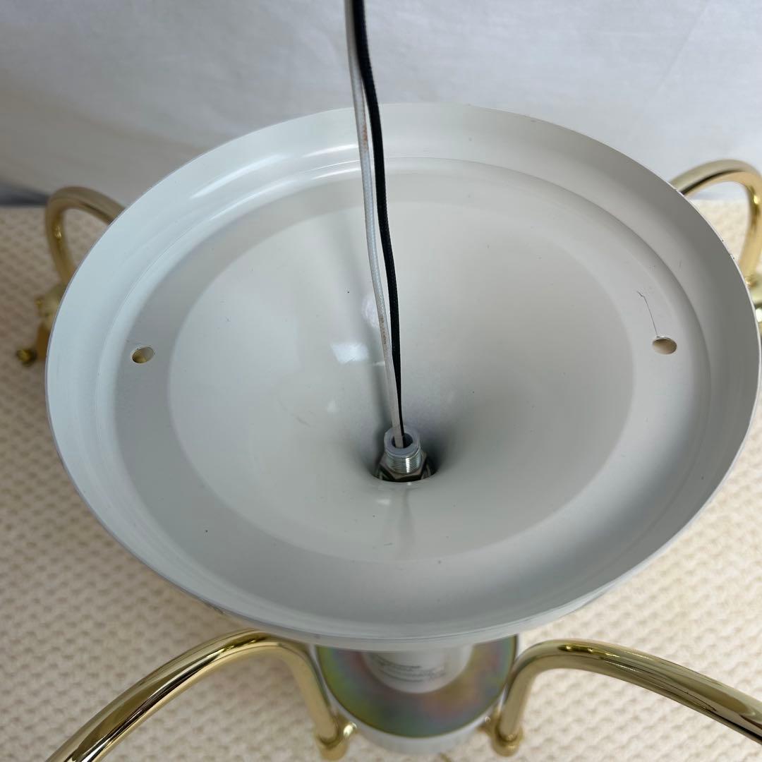 【希少】三菱電機　シャンデリア　照明　4灯　ガラス　アンティーク　レトロ　モダン