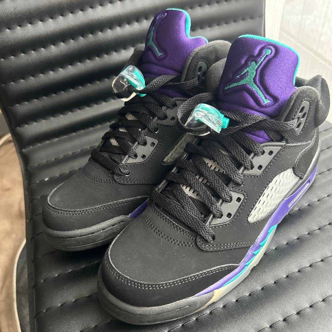 シューズ(女性用) NIKE AIR JORDAN 5 RETRO BLACK GRAPE