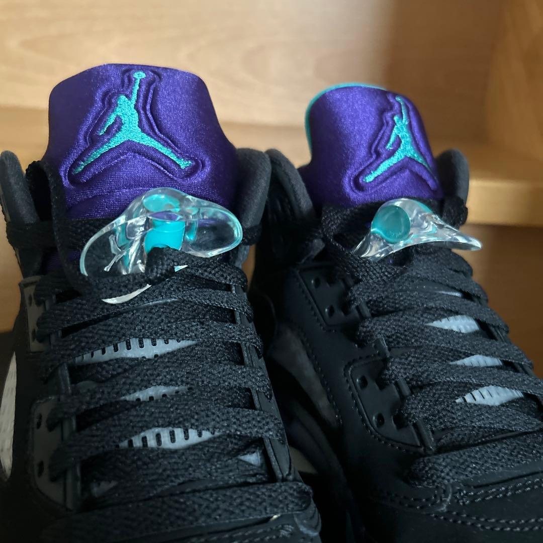 シューズ(女性用) NIKE AIR JORDAN 5 RETRO BLACK GRAPE