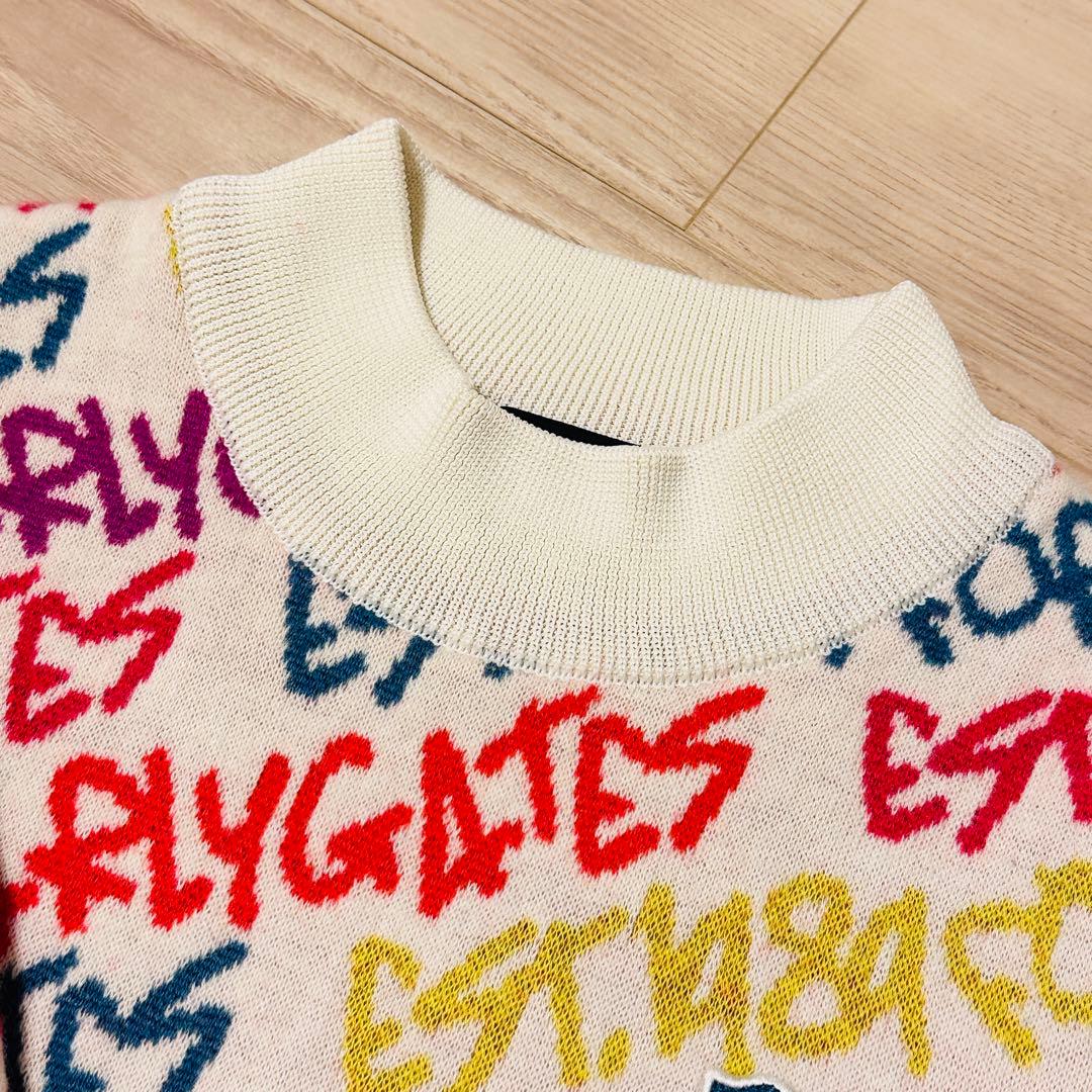 パーリーゲイツ 落書き厚手セーター ニット サイズ0